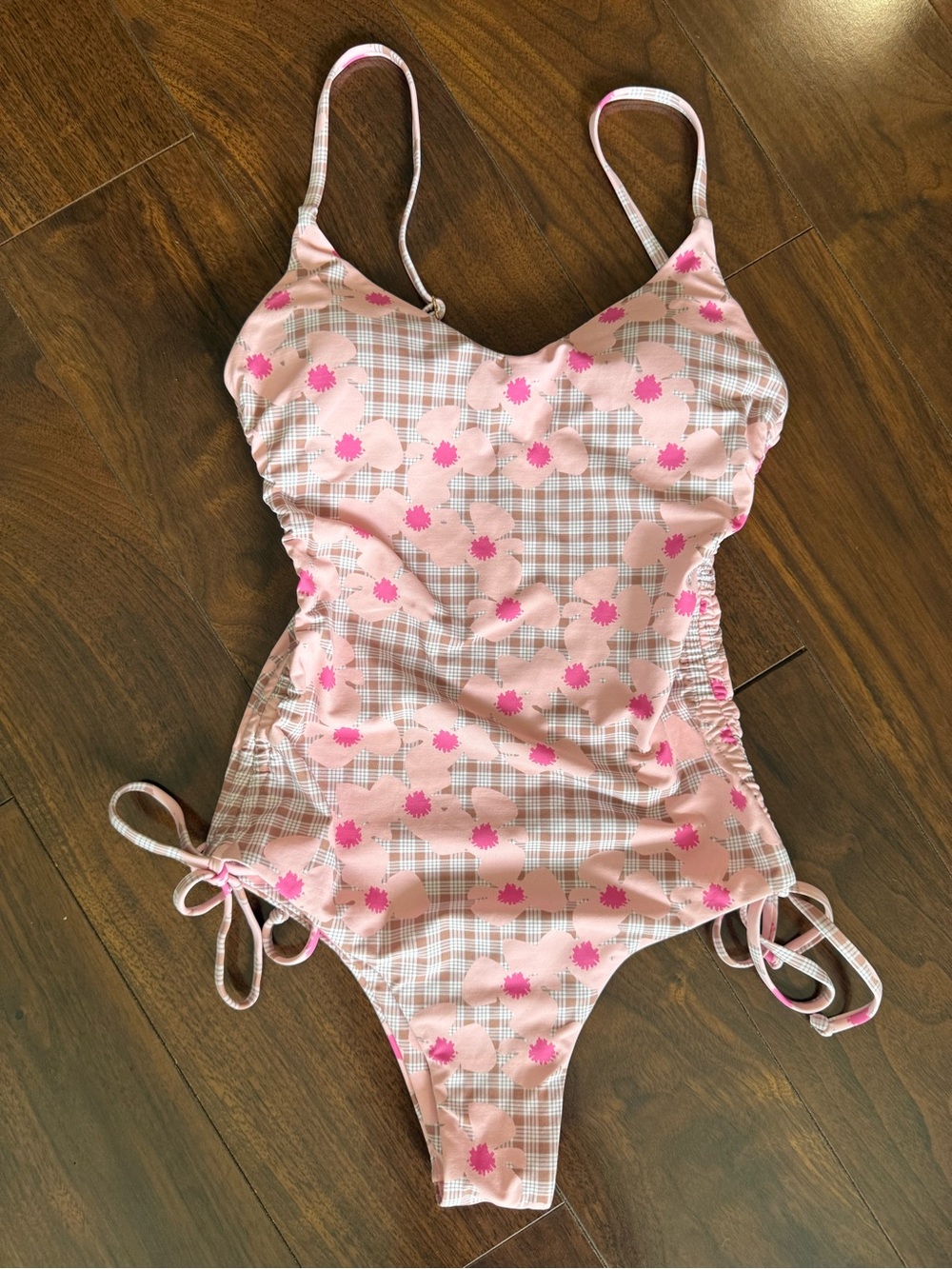 Fighting Eel Swim - Hina One Plece Vintage Palaka Zinnia XS NWT